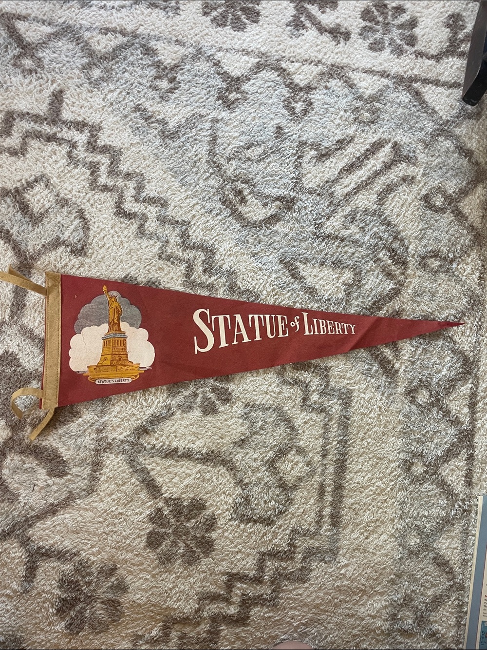 Statue of Liberty Pennant flag vintage